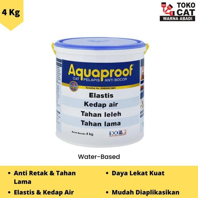 TERBARU - Cat Tembok Waterproofing Aquaproof 4 kg