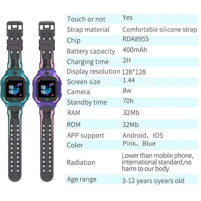 Jam Tangan Anak Imo Z6 Smartwatch Anak Imo Z6 Smart Watch Anak Smartwach Laki Laki Perempuan Pria Wa