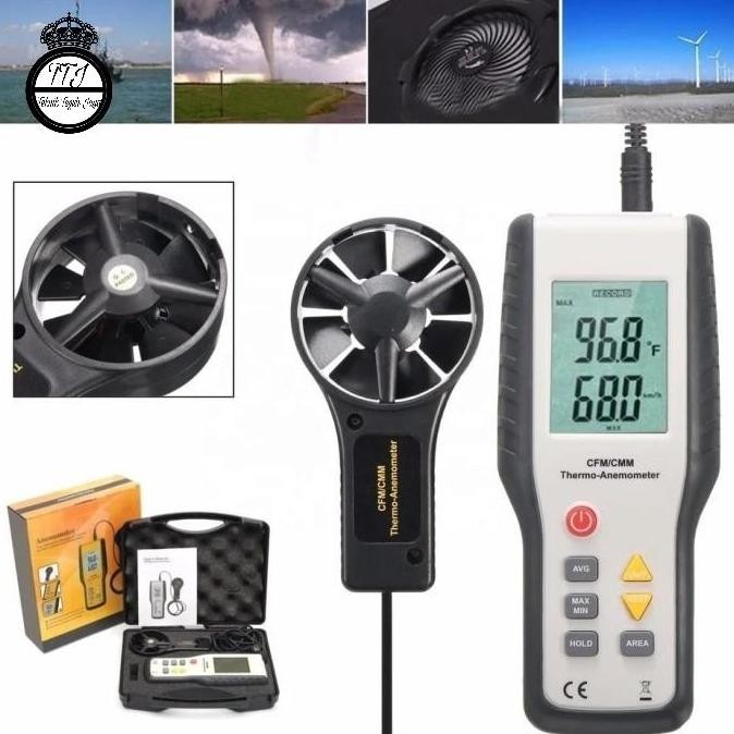 Ht-9819 Detachable Anemometer With Cfm/Cmm Function Co