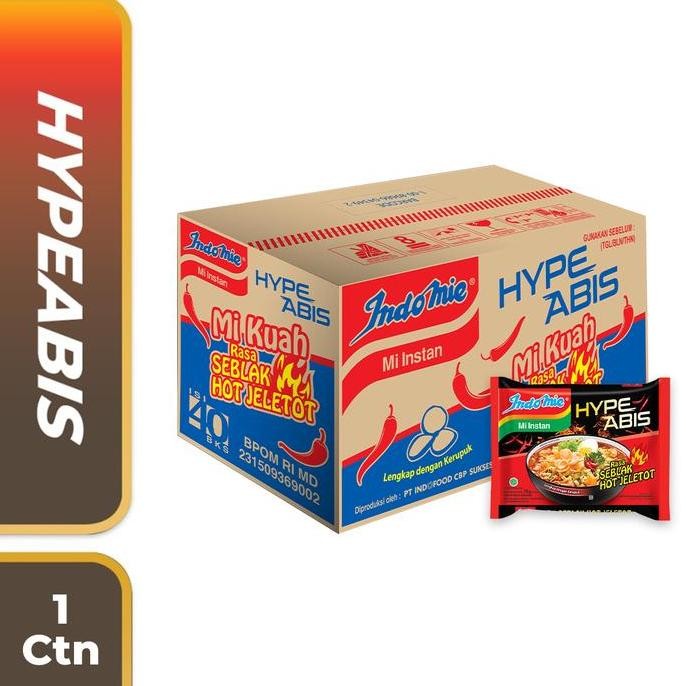 

CTN - Indomie HypeAbis Rasa Seblak Hot Jeletot 75 Gr LS