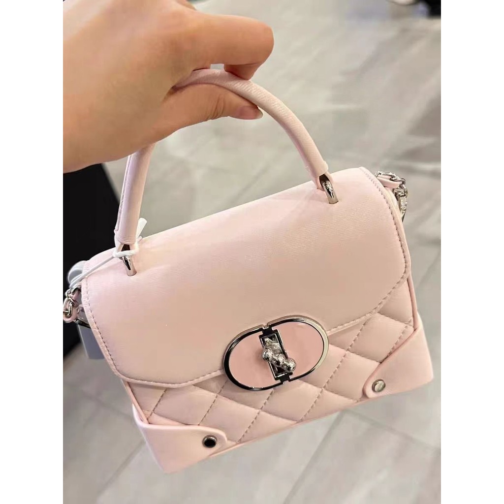 Tas Wanita Niche Tas Tangan Baru Kecil Gaya Chanel Tas Rantai Quilted Sederhana Tas Kotak Komuter Cr