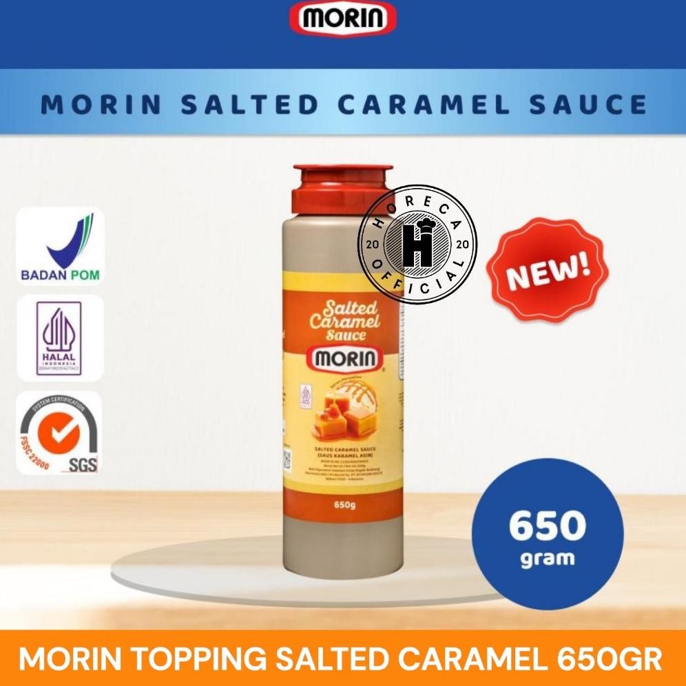 

MORIN TOPPING SALTED CARAMEL SAUCE 650G / MORIN TOPING SAUS SALTED CARAMEL 650 Gram