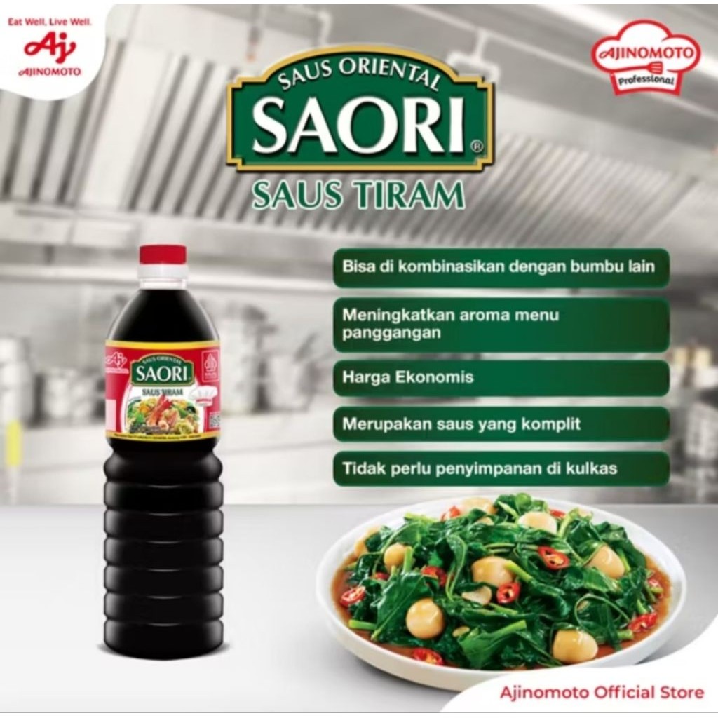 

SAORI® Saus Oriental Tiram Oyster Botol 1L