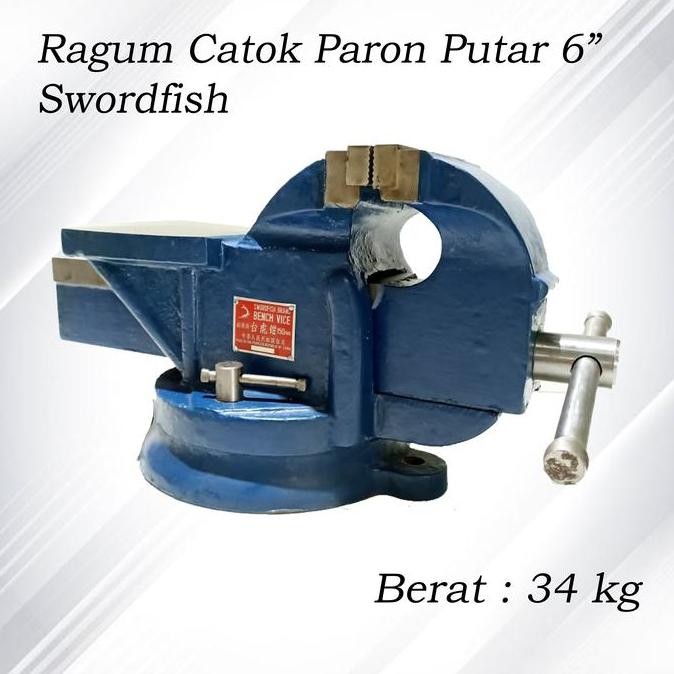 Catok Paron Putar Ragum Swordfish 6" Bench Vice Swivel - Bukan Tekiro Co