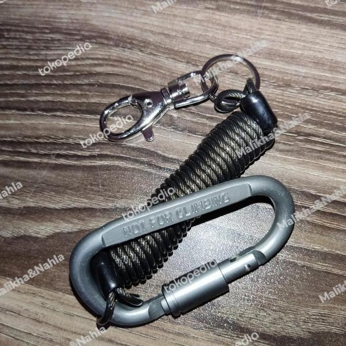 

Tali Lanyard Spiral Wire Sling Safety Lanyard Gantungan