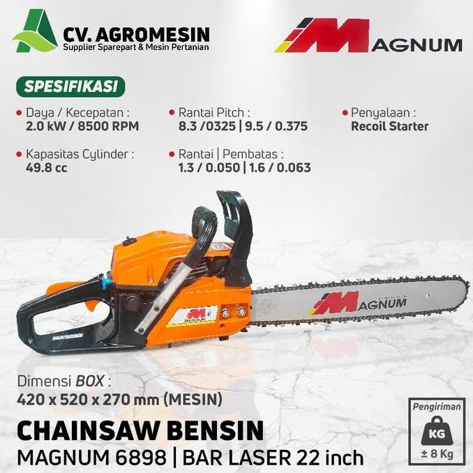 Magnum Mg6898 Gergaji Mesin Bar Laser 22 Inch Senso Serbaguna Co