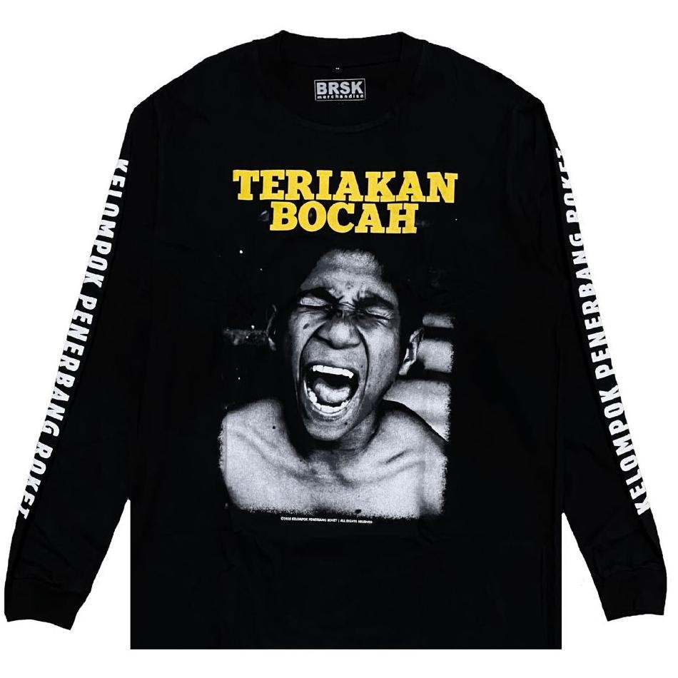 Longsleeve Kelompok Penerbang Roket Teriakan Bocah Cover Bw Kpr Merchandise