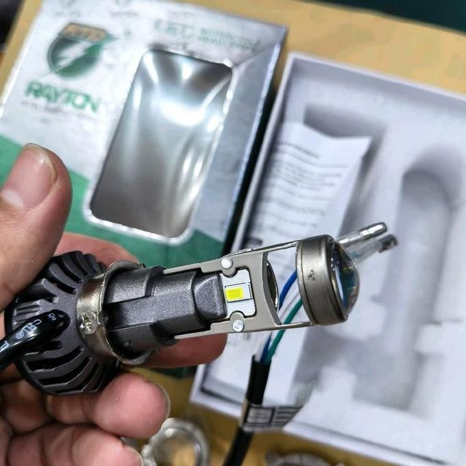 Lampu Utama H6 H4 H7 Motor Mobil Led Projie Lensa Fokus Terang Rhd Forsale!