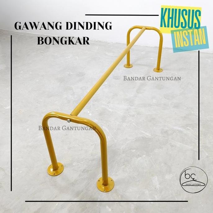 GAWANG TEMBOK GAWANG DINDING GAWANG BAJU BESI GAWANG BAJU GANTUNG BONGKAR GOLD - BH ORIGINAL DAN TER
