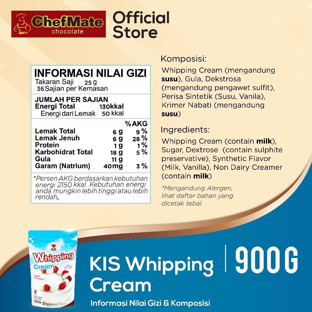 

Kis Whipping Cream Whip Cream Instant 300gr