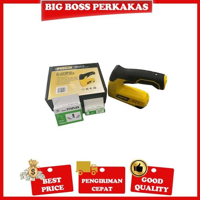 

Fisch Fsc012 Cordless Stapler Gun 4V Staples Paku Tembak Baterai 4V Co