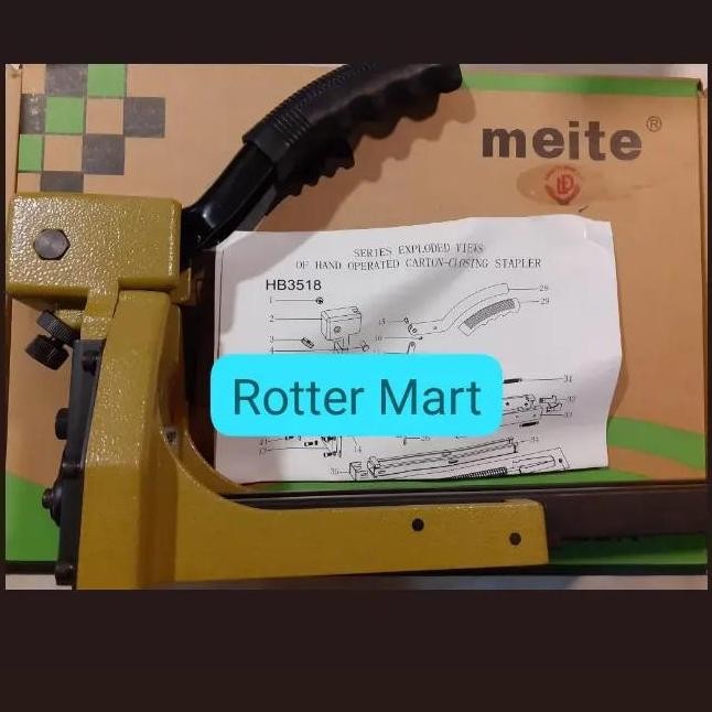 

Mesin Stapler Karton Manual 3518- Gun Carton 18Mm Tembak Meite Co