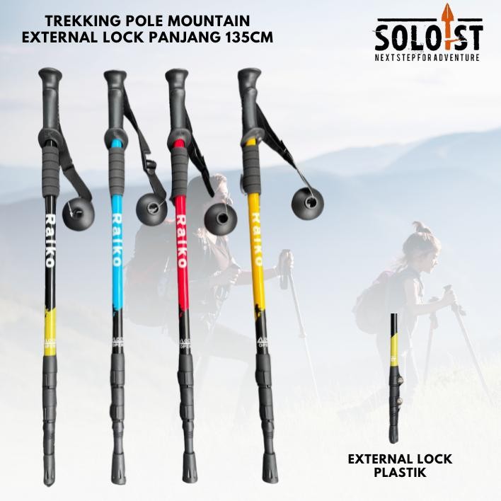 Update - TREKKING POLE TONGKAT PENDAKI 135CM  / TONGKAT HIKING 135CM tracking pole trekking pole Hao