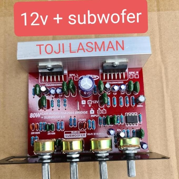 KIT POWER SPEAKER AKTIF 12VOLT TDA2005 TDA 2005 PLATINUM 12V AMPLIFIER