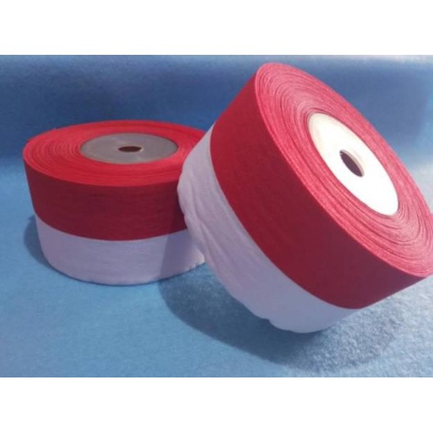 

Special PITA MERAH PUTIH LEBAR 5CM BAHAN SATIN ISI 18 METER ,,