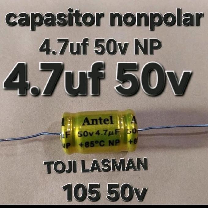 4.7UF 50V NON POLAR ELKO ELCO 4.7UF-50V NONPOLAR NON POLAR