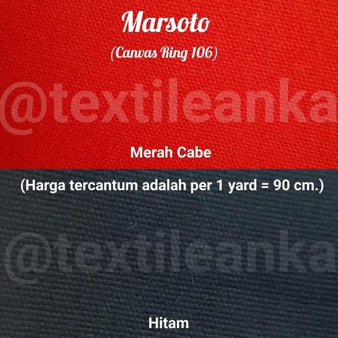 Kain Marsoto Kanvas Marsoto Canvas Marsoto (Bahan Topi Bahan Tas)