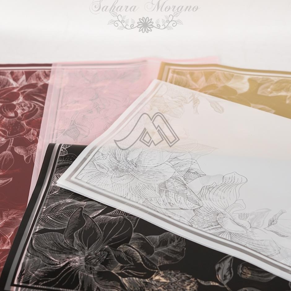 

20 Pcs Flower Wrapping Motif Bunga Cellophane R Untuk Buet Bunga Wateroof