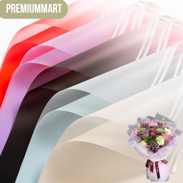 

20 Lembar Flower Wrapping R Gradient Cellophane Flst Kertas Buket Bunga Kb09