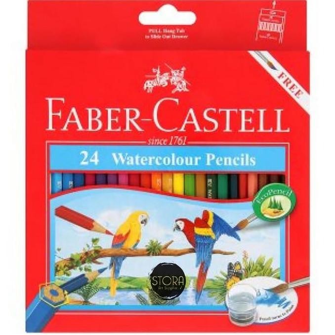 

Faber Castell Watercolour Pencils / Pensil Warna Cat Air Isi 24