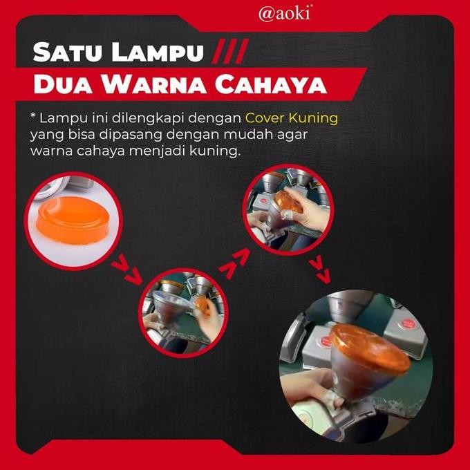 Senter Kepala Led Aoki Ak-H085 85Watt | Professional Headlamp Aoki Ak H085 Cahaya Putih Dan Kuning S