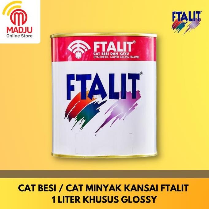 

Cat Besi / Cat Minyak Kansai Ftalit 1 Liter Khusus Glossy