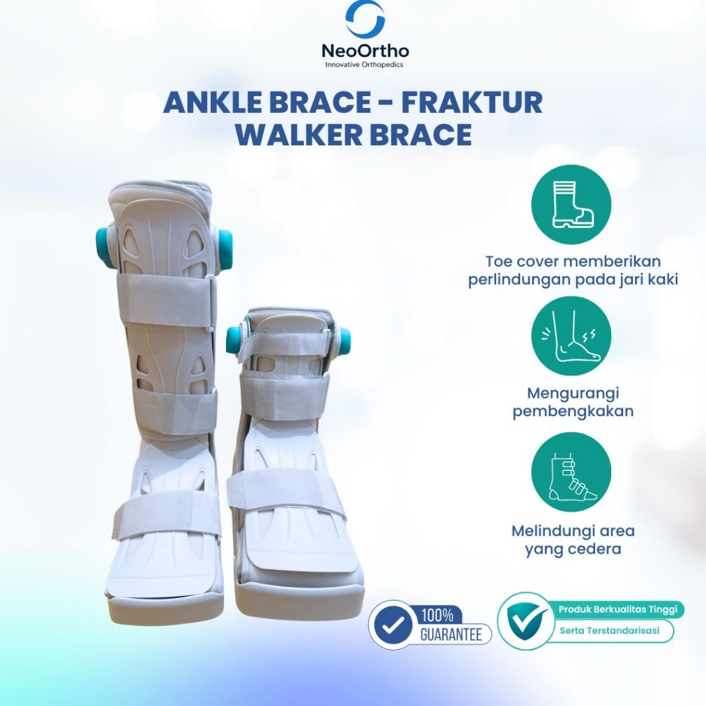 Ankle Brace Fraktur Walker Brace With Air Cushioned Outsole Foot Orthopedic Orthosis MURAH