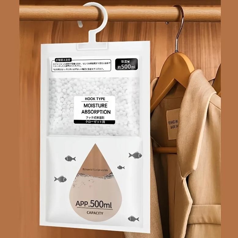 Clothes Moisture Absorber, Humidity Control Bag, Wardrobe Dehumidifier, Power-Free Moisture Absorber