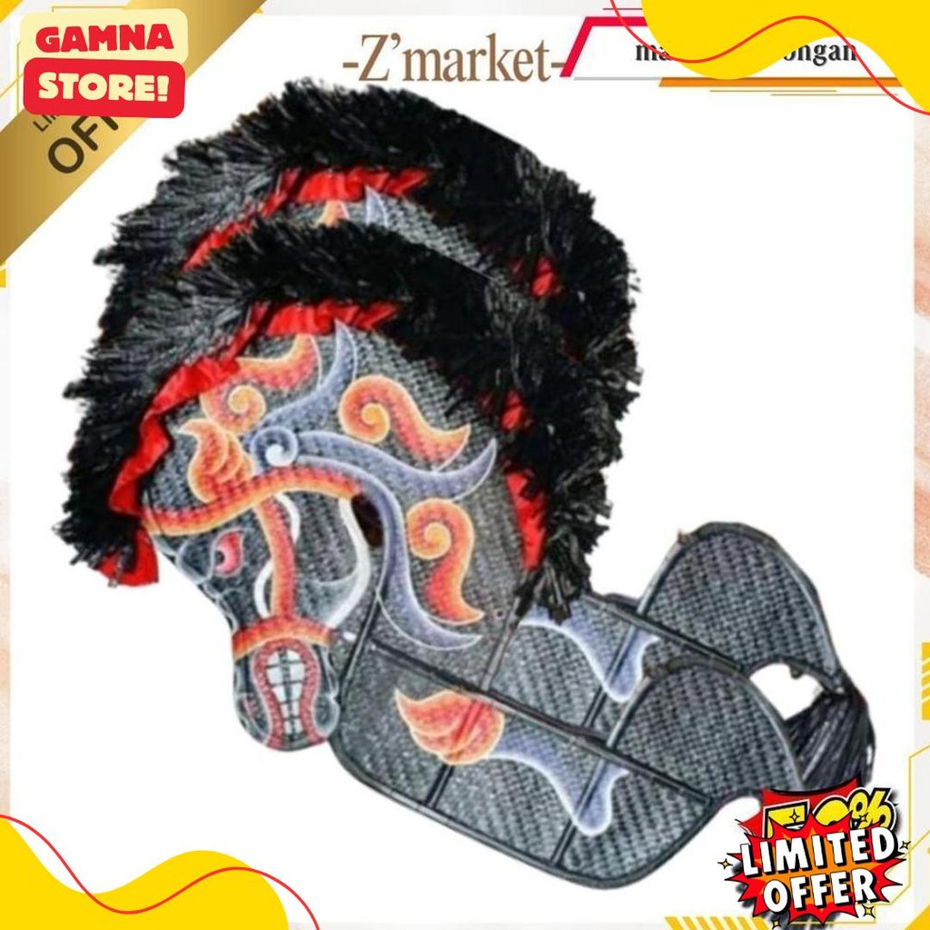 Jaran Kepang Jumbo Dewasa 124Cm Kuda Lumping Jaranan Pentas Seni Tari Barongan Reog Original Produk