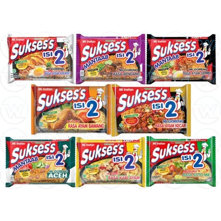 

Suksess Mi Instant Goreng/Kuah Isi 2 Rasa Beragam