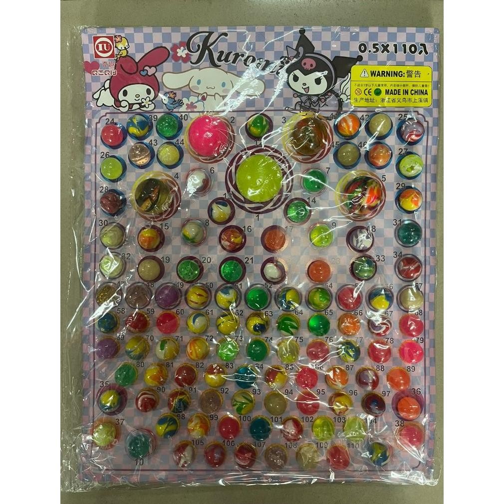 Mainan Berhadiah Bola Bekel Mainan Lotre Bekel (Isi 110)