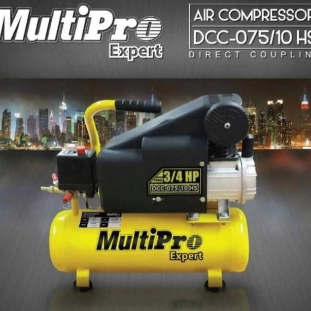 MULTIPRO Mesin Kompresor Angin 3/4 PK Listrik DCC 075-10 OW Multipro