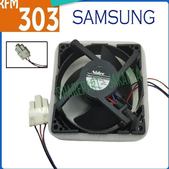 DE158 >> Cooling fan / kipas pendingin kulkas DC 12V Samsung 0.16A RFM-303
