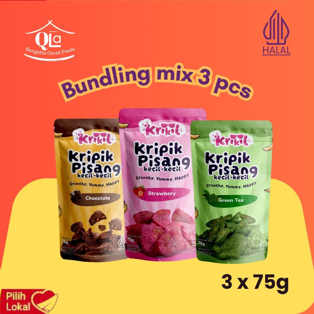 

[BUNDLING MIX]Krikil Banana Choco/ Kripik Pisang Coklat Viral/ Keripik Pisang Coklat Viral/ Kripik Pisang Choco/ Keripik Pisang Chocolate