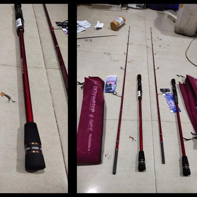 joran penn detonator pdjs 632 atau 662 joran jigging carbon