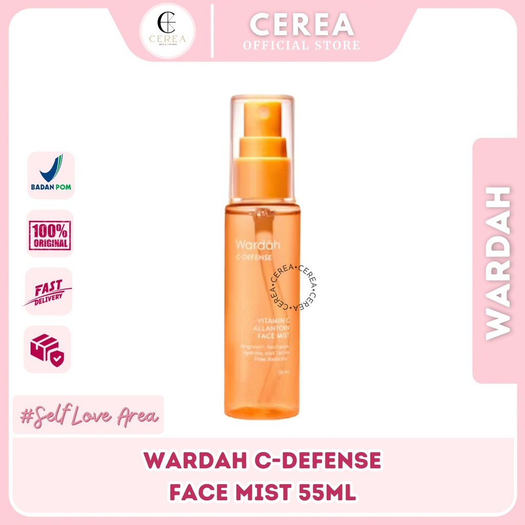 [BPOM] Wardah C Defense Face Mist 55ml | Facemist Setting Spray Toner Penyegar Wajah Facial Mist