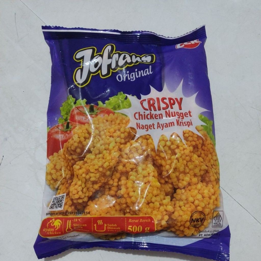 

Jofrans Nugget Crispy Bubble 500gr