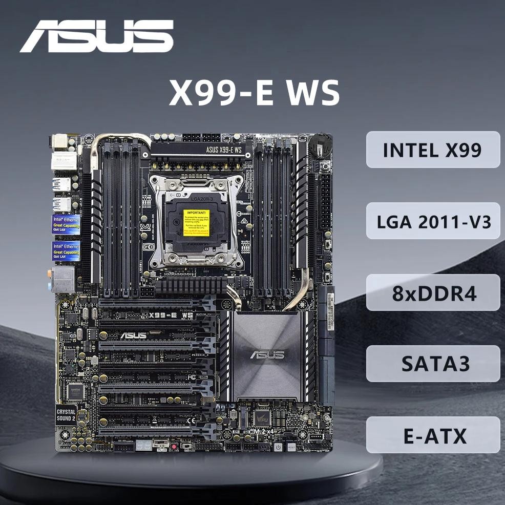 Asus X99-E Ws Motherboard Lga 2011 Support I7-6800K 6900K E5-4669 2695 2690 2629 2683 2609 1680 Cpu 