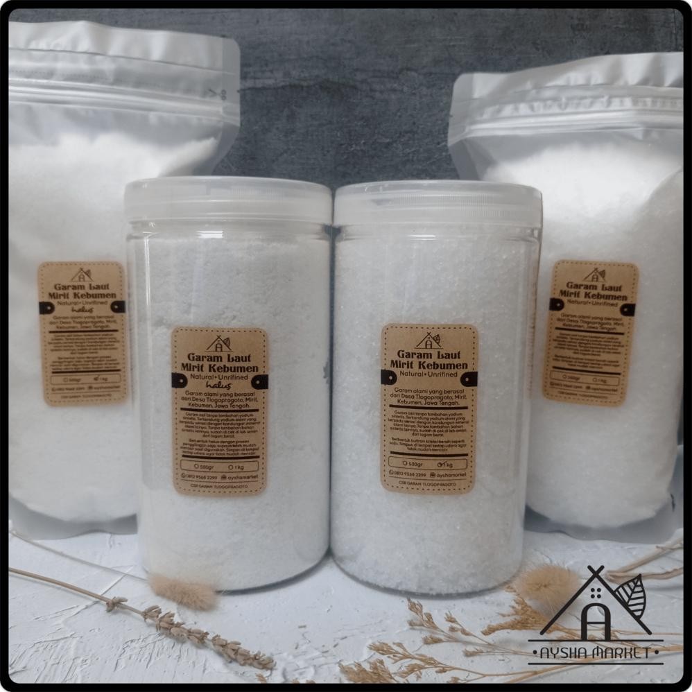 

(Terbaru) garam sehat organik tanpa pemutih sea salt -+1kg mirit kebumen (Terlaris)