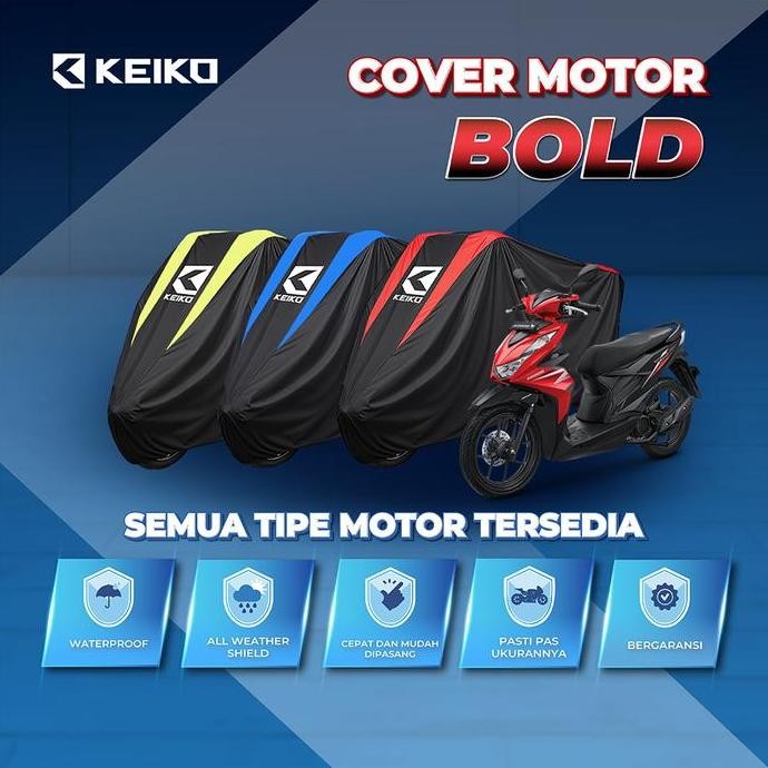DR221>> Cover Sarung Selimut Tutup Penutup Mantel Motor Waterproof Warna Beat Astrea Freego Address 