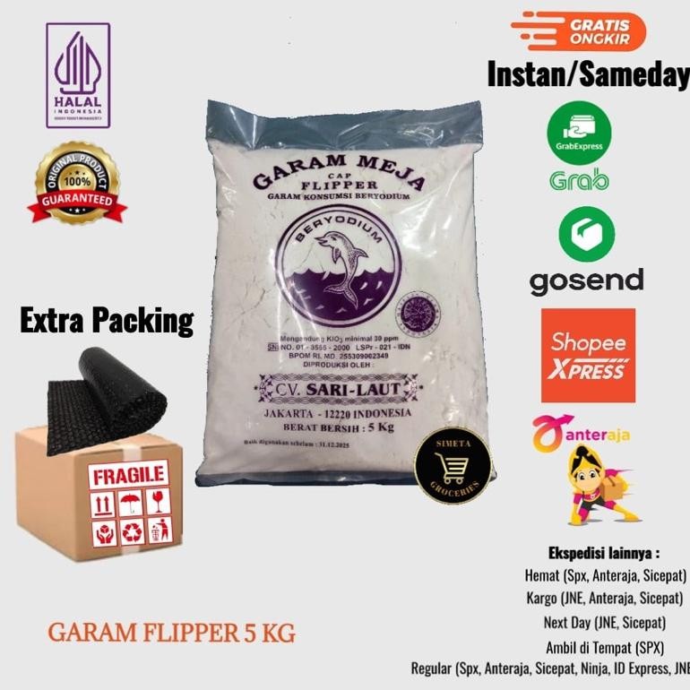 

(Terbaru) Garam Halus / Garam Meja Flipper 5kg (Terlaris)