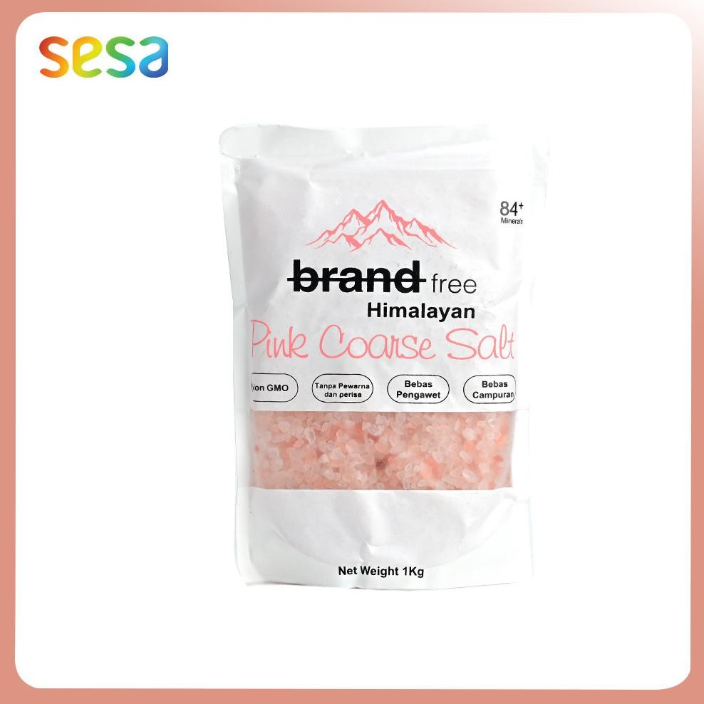 

(Terbaru) BRANDFREE Pink Coarse Himalayan Salt 1kg - Garam Kasar Sehat Keluarga (Terlaris)