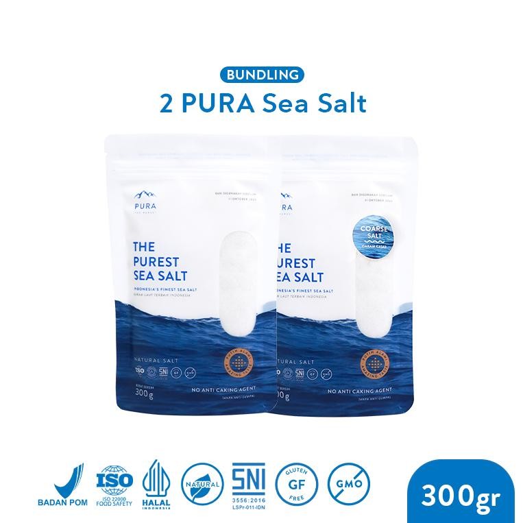 

(Terbaru) Pura Sea Salt (300gr) 2 Pcs - Garam Laut - Garam Natural - Garam Tanpa Rafinasi - Garam Sehat - Garam Laut Murni - Garam Rendah Natrium - Garam Sehat Organik (Terlaris)