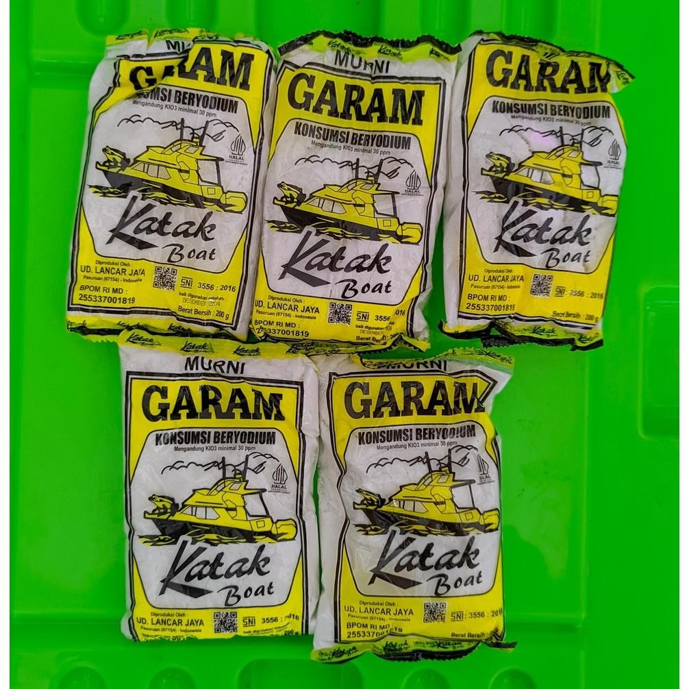

(Terbaru) CUMA 5.000 SAJA GARAM KATAK BOAT 200GRAM 5PCS GARAM BERYODIUM TINGGI GARAM KAPTEN (Terlaris)