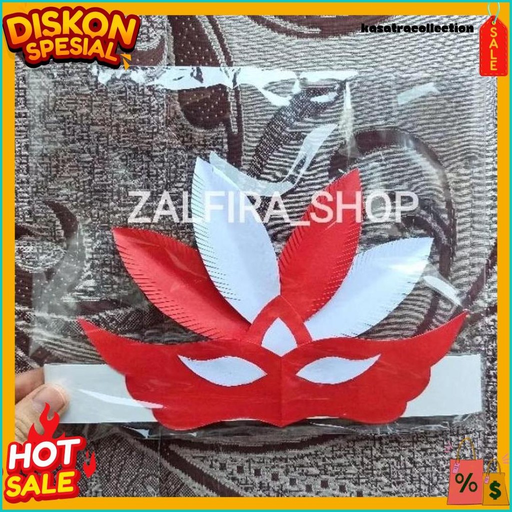 Hiasan Kepala Merah Putih/Mahkota Karnaval Agustusan