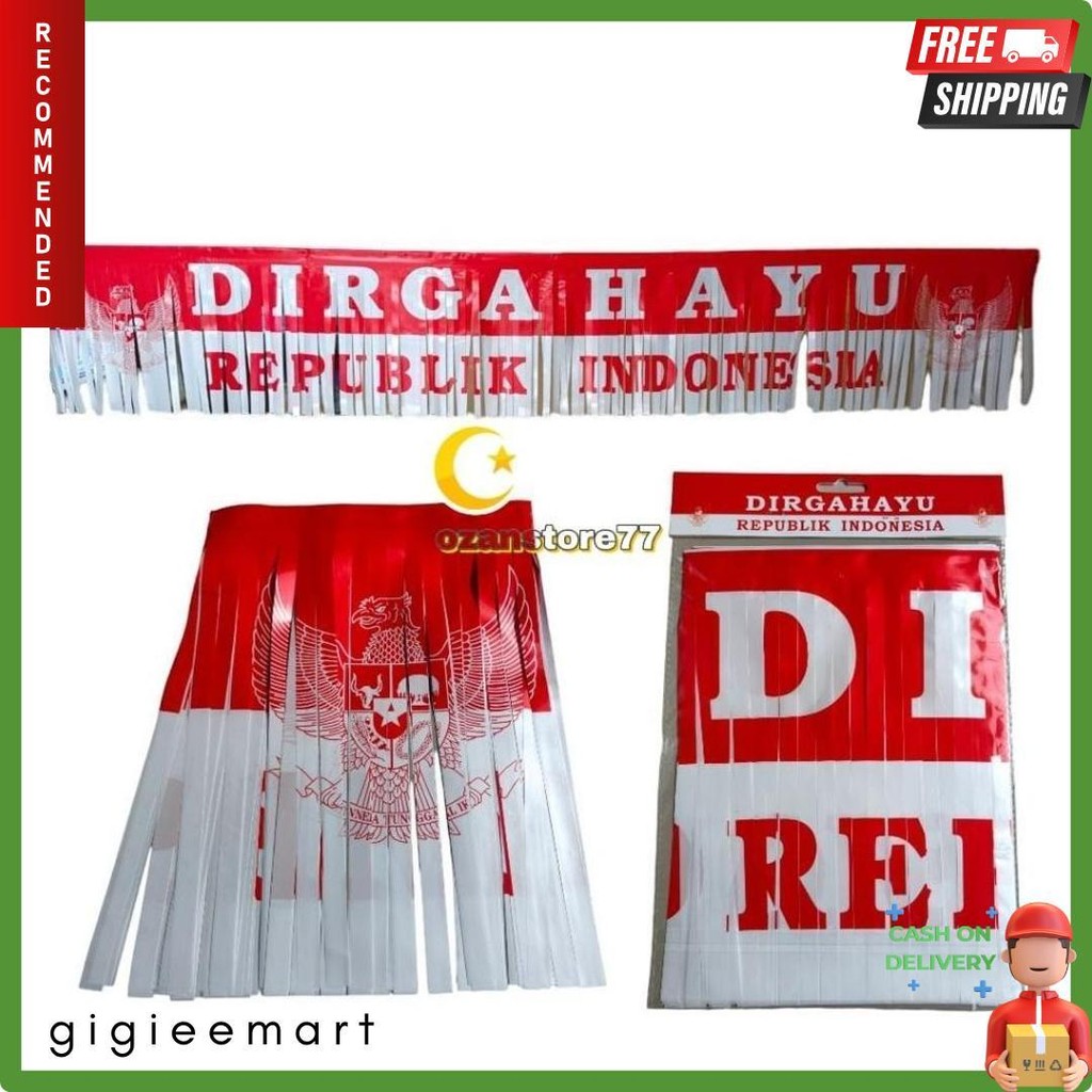 Garlan rumbay dirgahayu Garuda / aksesoris 17 Agustus / hiasan 17 Agustus