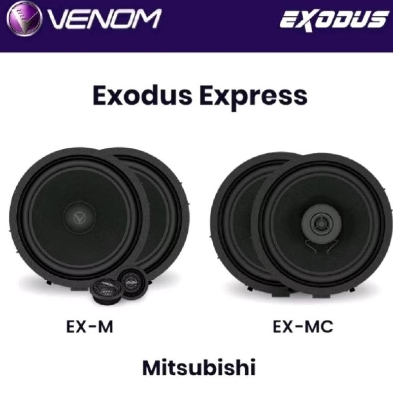 Terlaris Paket Speaker Venom Exodus Coaxial Dan Split / Speaker Mobil Venom