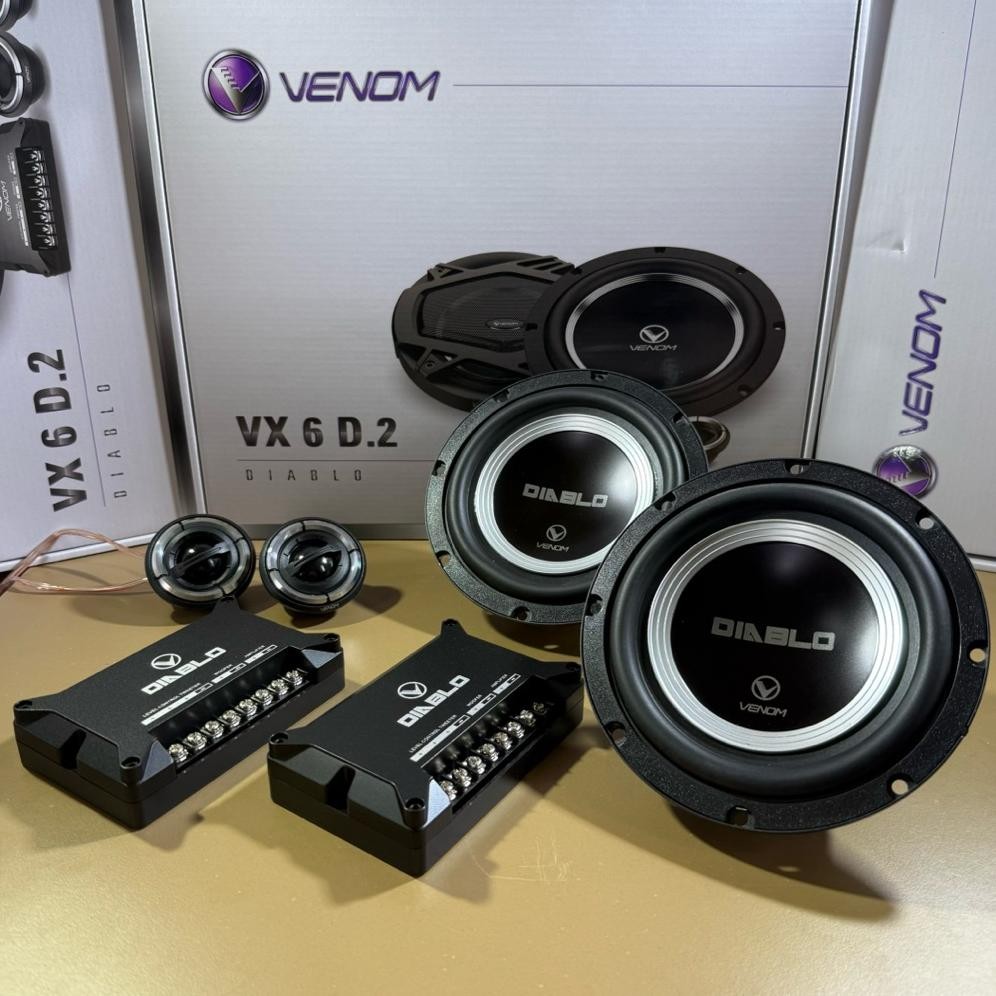 Terlaris Paket Speaker Venom Diablo Split + Coaxial Venom Diablo Coaxial Venom Diablo Vx 603 D.2 + S