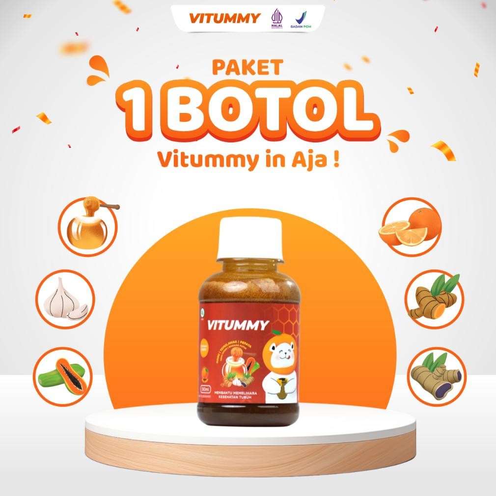 

(Terbaru) Madu Vitummy Paket 1 Botol 130 ML (Terlaris)