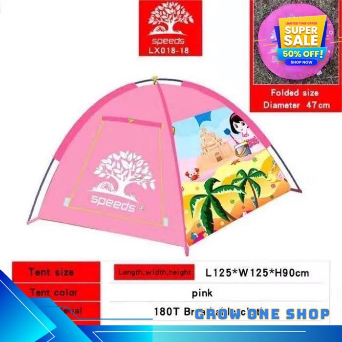 TENDA CAMPING LIPAT PORTABLE INDOOR OUTDOOR SPEED ANAK ONGKIR NOL 
